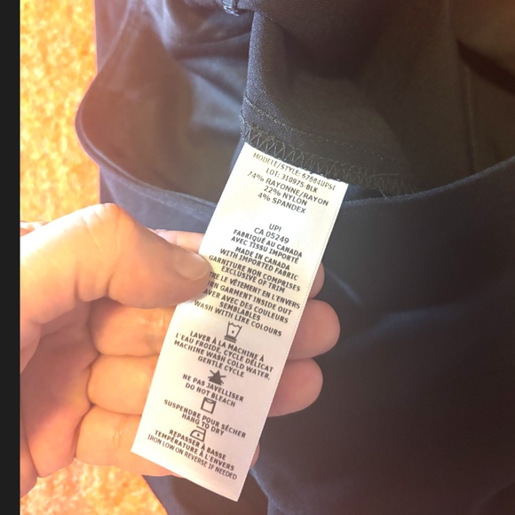 Up! Black body-shaping high waist stretch pant made in Canada NWT - Picture 9 of 14